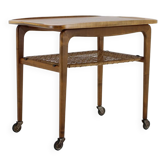 1970s beech serving cart by Drevotvar Czechoslovakia