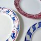 3 old mismatched vintage Badonviller earthenware dinner plates
