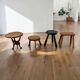 Vintage wooden side table/pedestal for plants