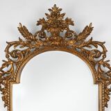 Paire de grands miroirs baroques dorés du XXe siècle par Deknudt, Belgique