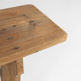 Art Deco bench in solid wood, France ca. 1940