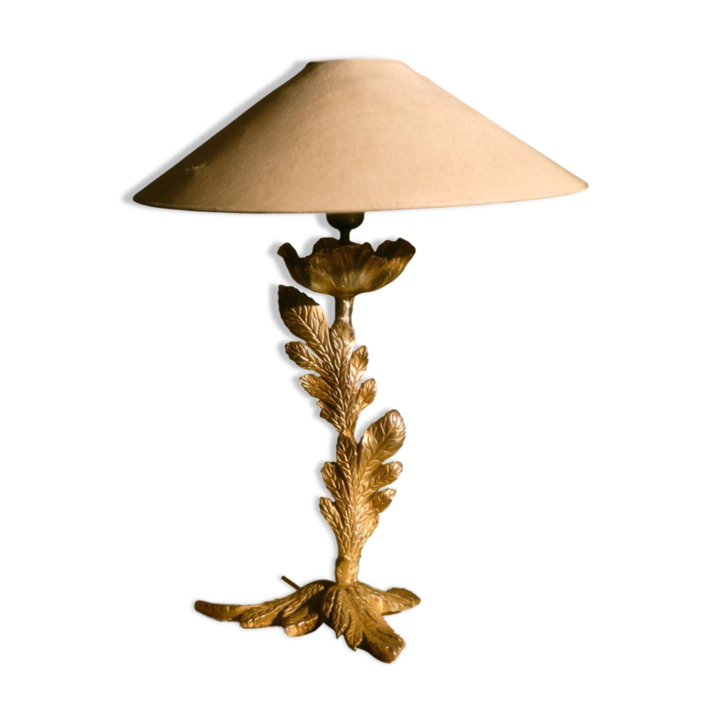 Bronze table lamp, fondica, 1980s
