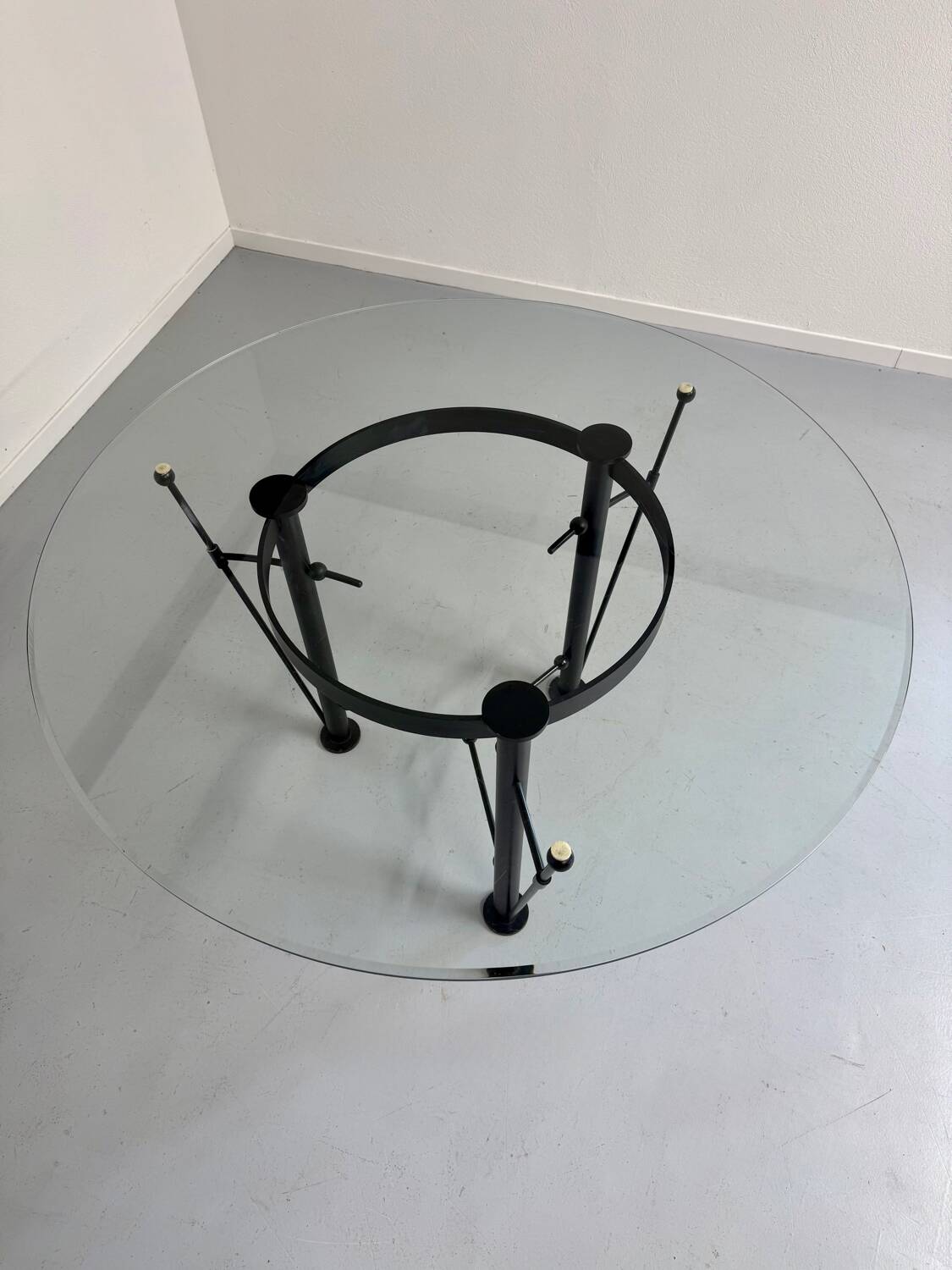 Washington glass table designed by Jean Michel Wilmotte, Ed Academy, 1986