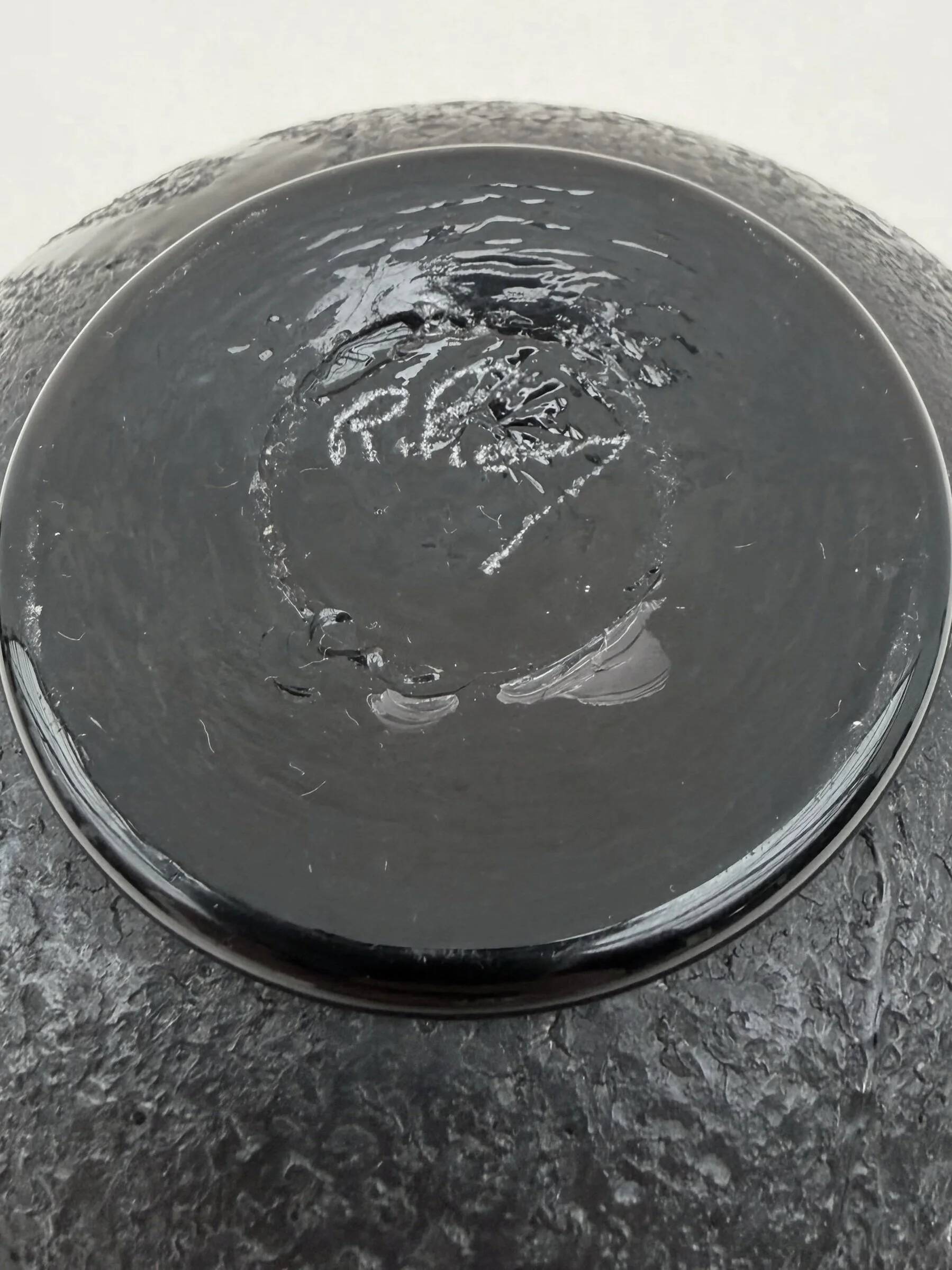 Glass vase by Robert Pierini, France 1980