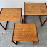 Set of 3 Teak G Plan Nested Tables