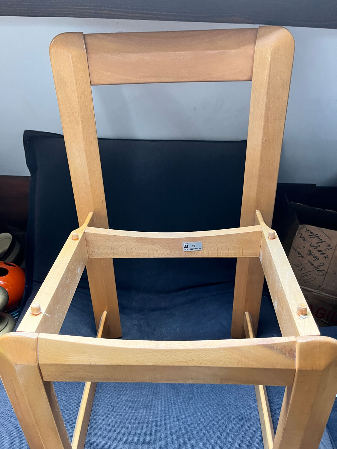 6 chaises vintage design scandinave Guilleumas