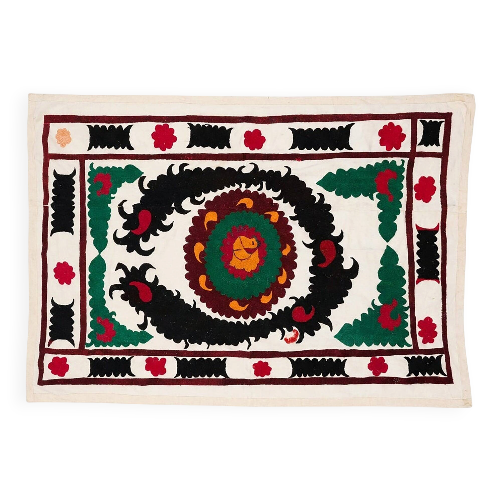 Vintage hand-embroidered tablecloth 120x180 cm