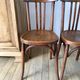 Set of 5 baumann bistro chairs in bent wood stamped xxth