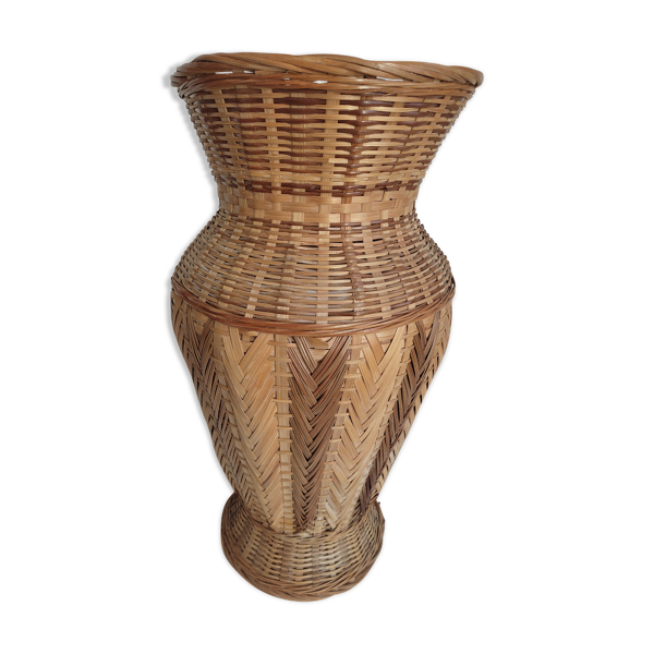 Vase en bambou tressé | Selency
