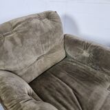 Pair of Brazilian rosewood armchairs, 70s