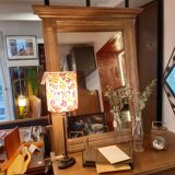 Mirror, wood, molding, 30s 40s, natural wood, gold