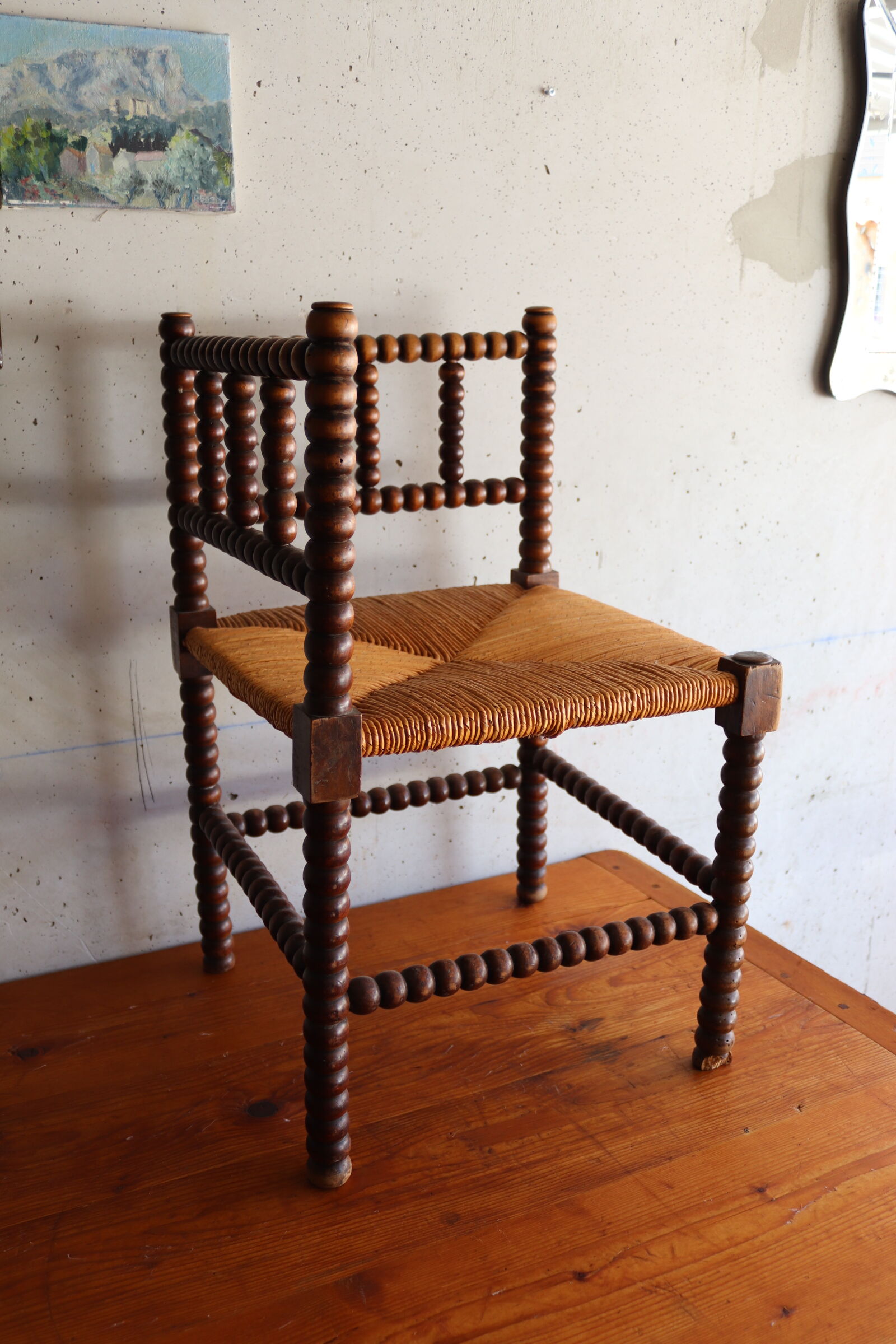 Handmade chair fireside