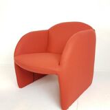 Set de 2 fauteuils Artifort Ben en tissu rouge brique Ploeg