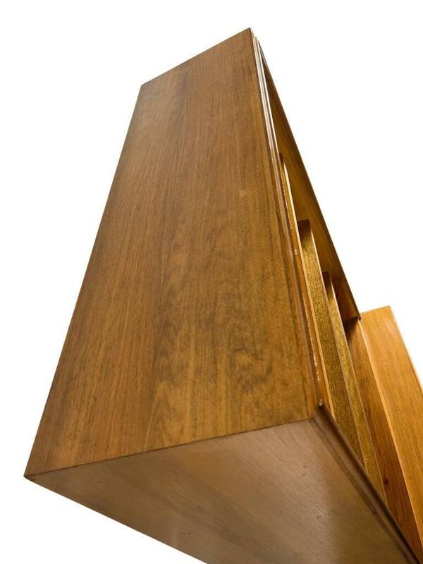 Bibliothèque/vitrine vintage en bois