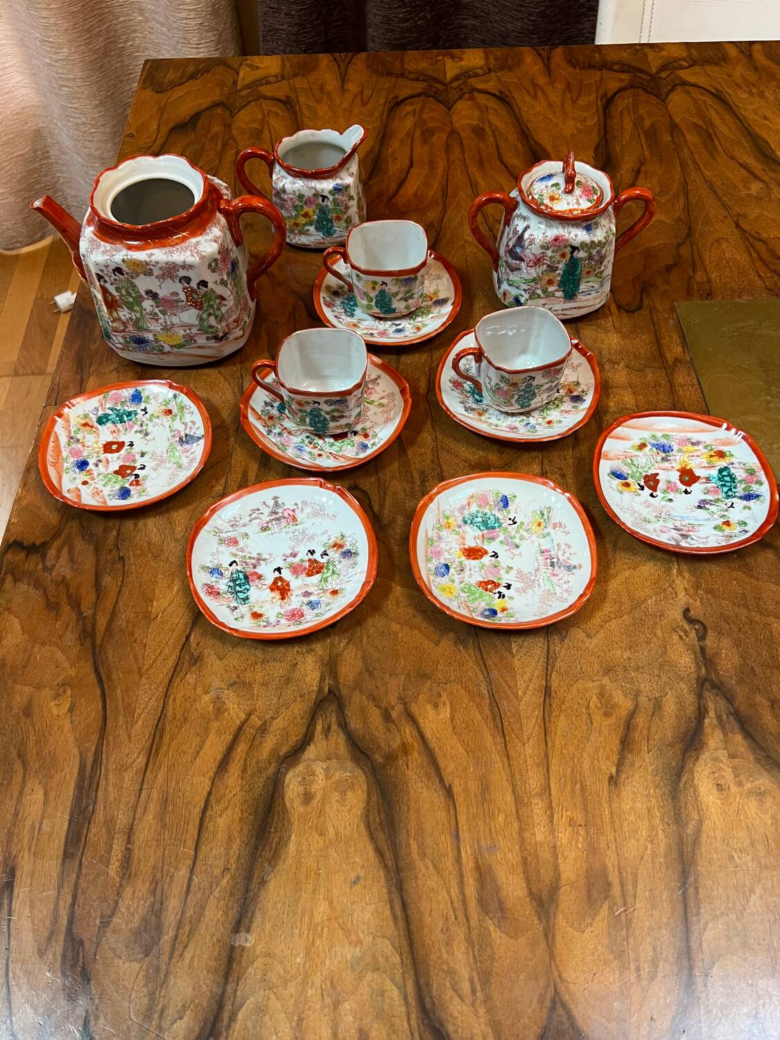 Japanese porcelain service