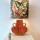 Wireless table lamp – a unique upcycled piece from the 1970s in ceramic.