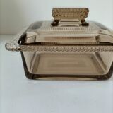 Vintage pressed glass box