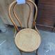 Vintage curved wooden bistro chair