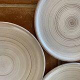 6 glazed terracotta plates 22 cm