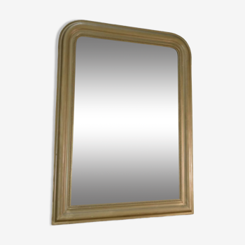Miroir ancien en bois doré 19éme