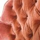 Pink velvet toad armchair