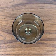 Set of 9 smoked glass champagne glasses, 1970