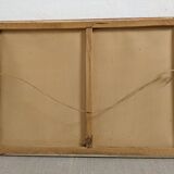 Rectangular mirror 77x53cm in fine nineteenth century gilded wood