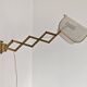 Pair of adjustable scissor wall lamps Mid Century Modern by Alfred Müller for AMBA