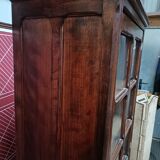 Old showcase, glass door and 4 shelves