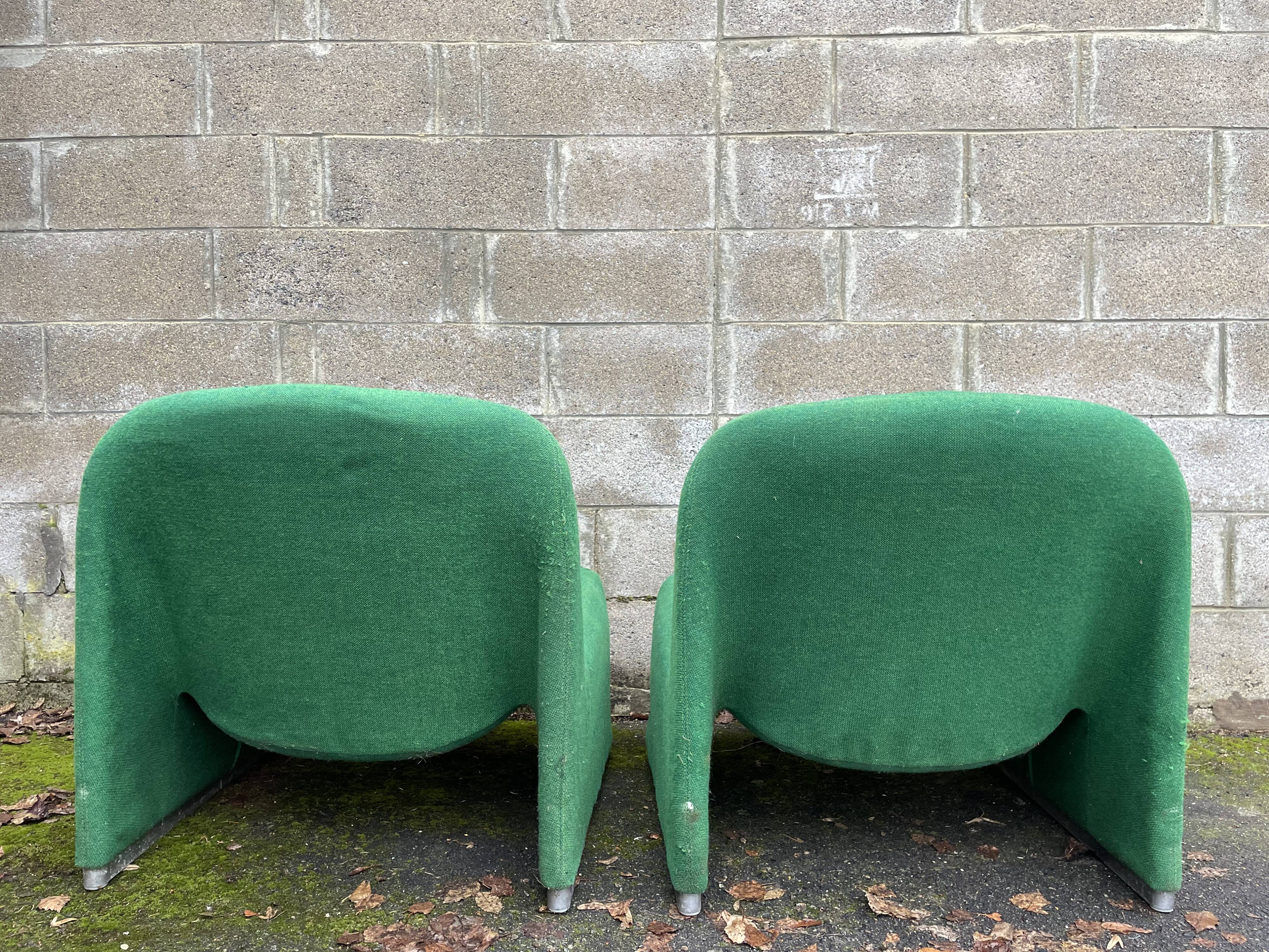 Set of 2 armchairs Alky, Giancarlo Piretti for Castelli, circa 1970