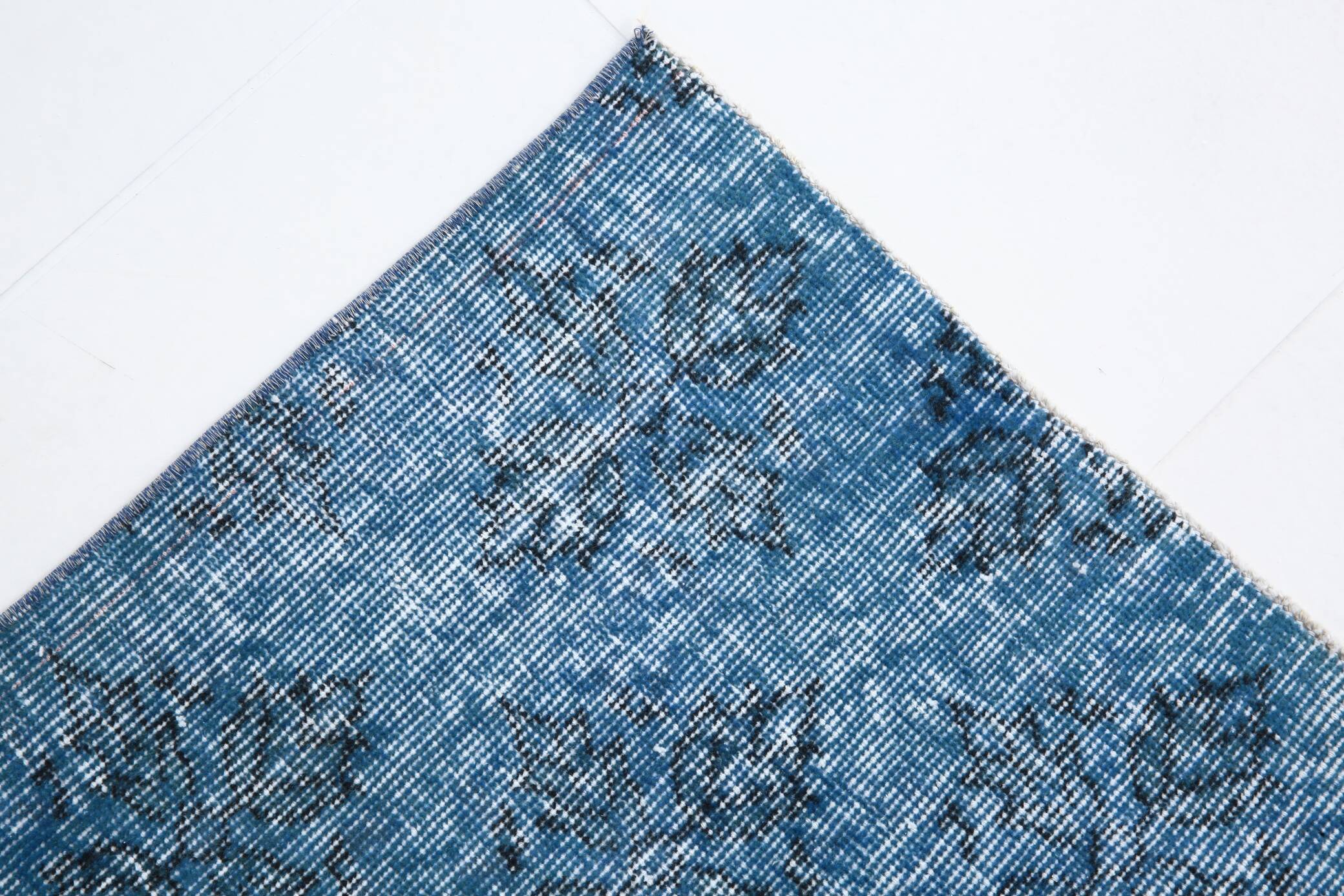 4x7 Shades Of Blue Classic Vintage Rug, 112x205Cn