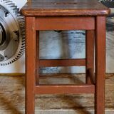 Workshop stool in old solid wood