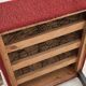 1950s, Danish art deco armchair, original red furniture wool, beech wood.