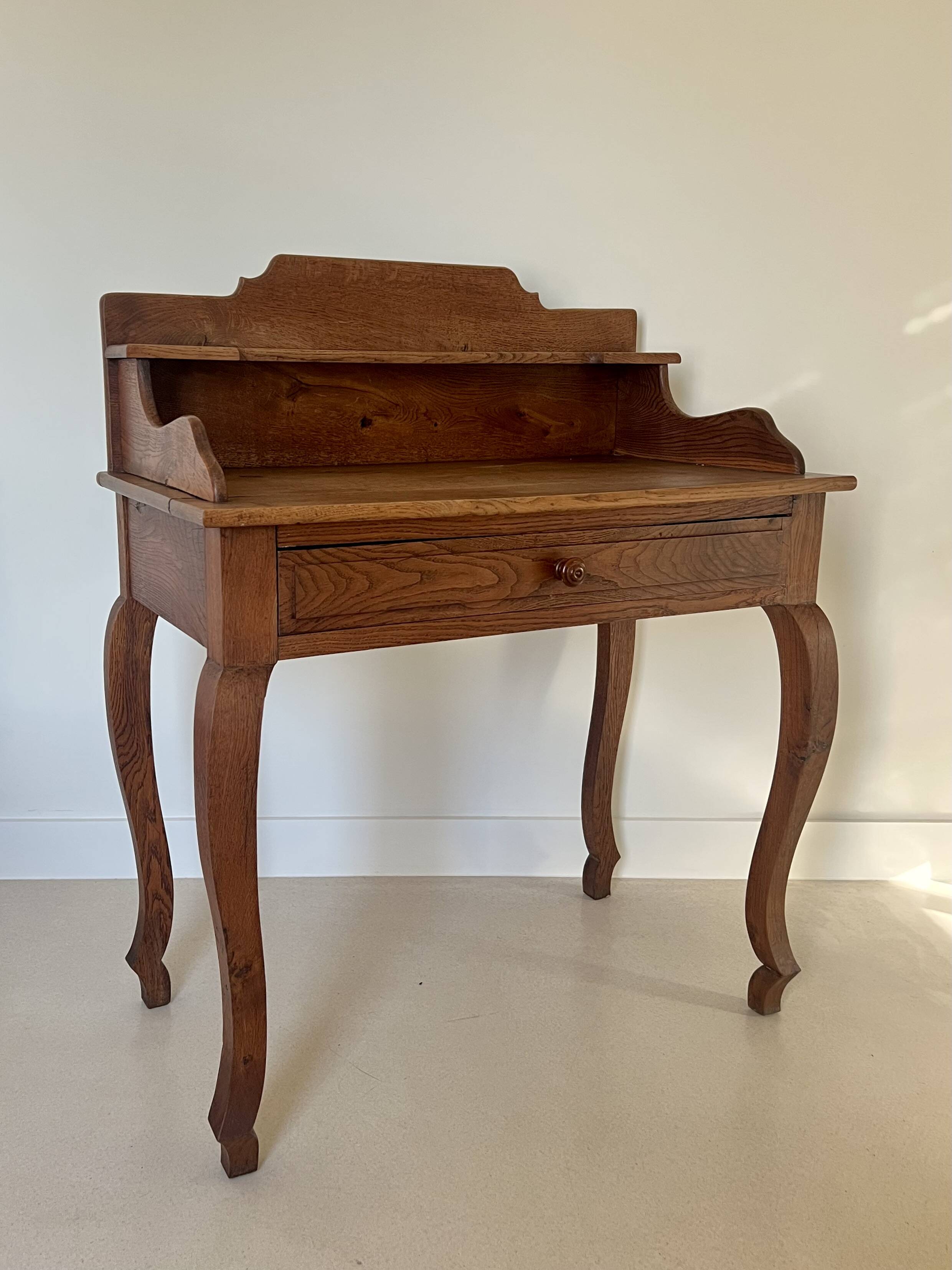 Oak desk in the Louis XV style.