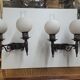 Paire d'appliques mural en fer