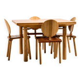 Italian dining room by Gigi Sabadin for Crassevig, set of 5