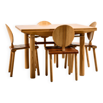 Italian dining room by Gigi Sabadin for Crassevig, set of 5