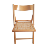 Chaise pliante cannée