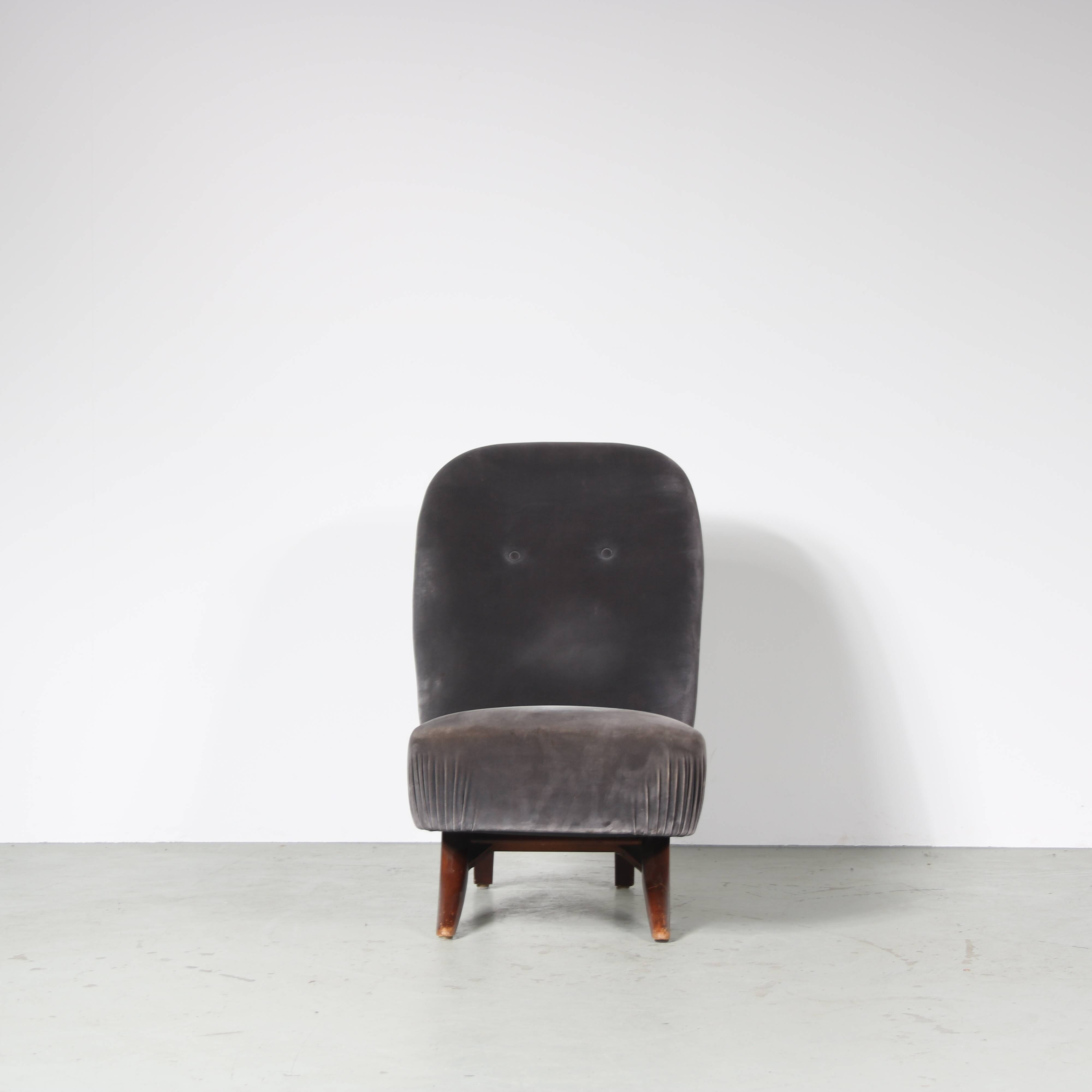 1950s “Congo” Chair by Theo Ruth for Artifort, Netherlands