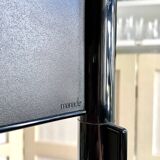 Coat rack with 8 hooks in metal and black plastic by Jean-Pierre Vitrac for Manade, 1970s