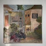 Oil on landscape panel