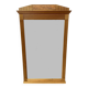 Bevelled oak Art Deco mirror 133x80