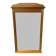 Bevelled oak Art Deco mirror 133x80