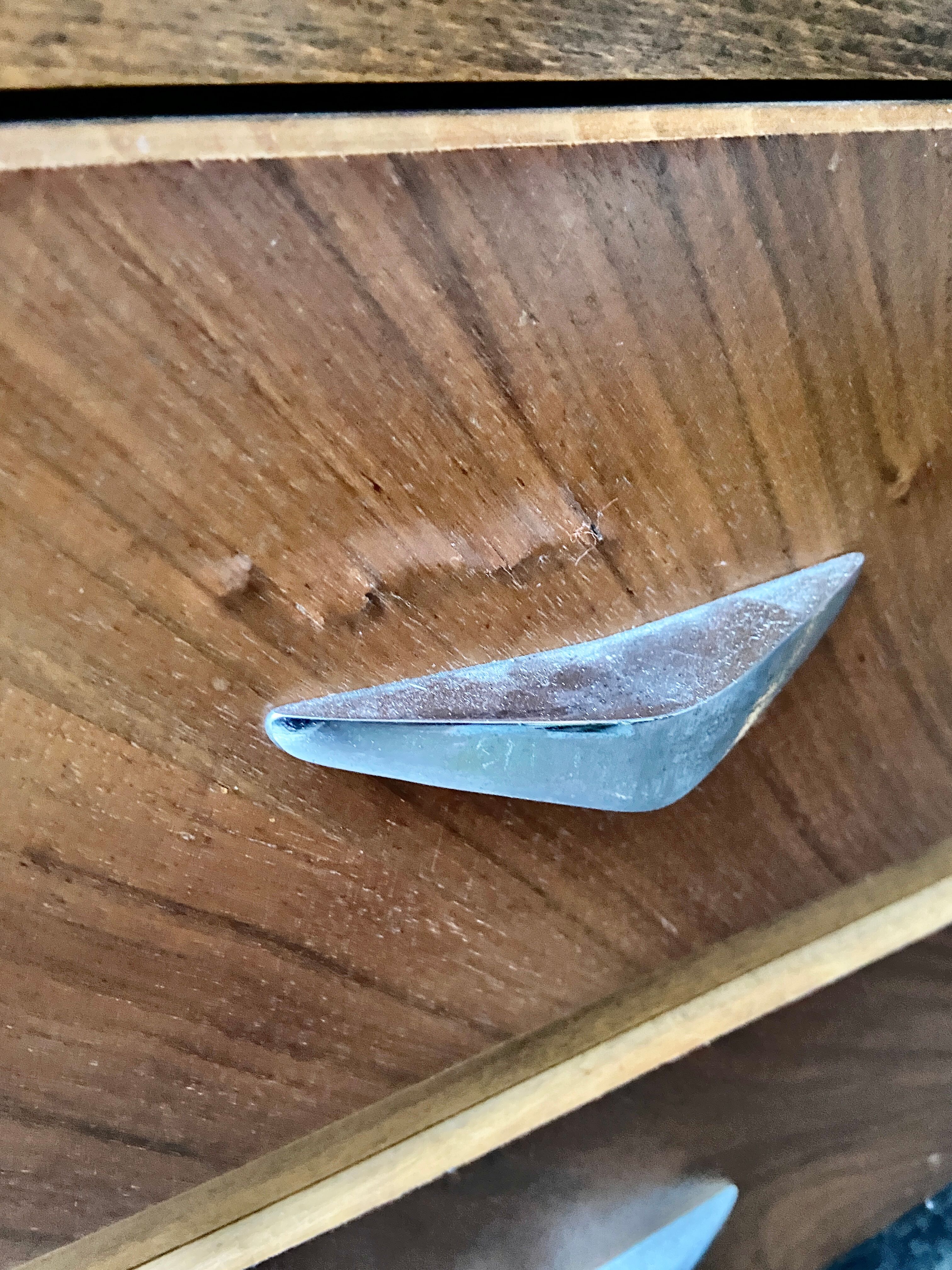 Commode ART DECO vintage walnut 1950