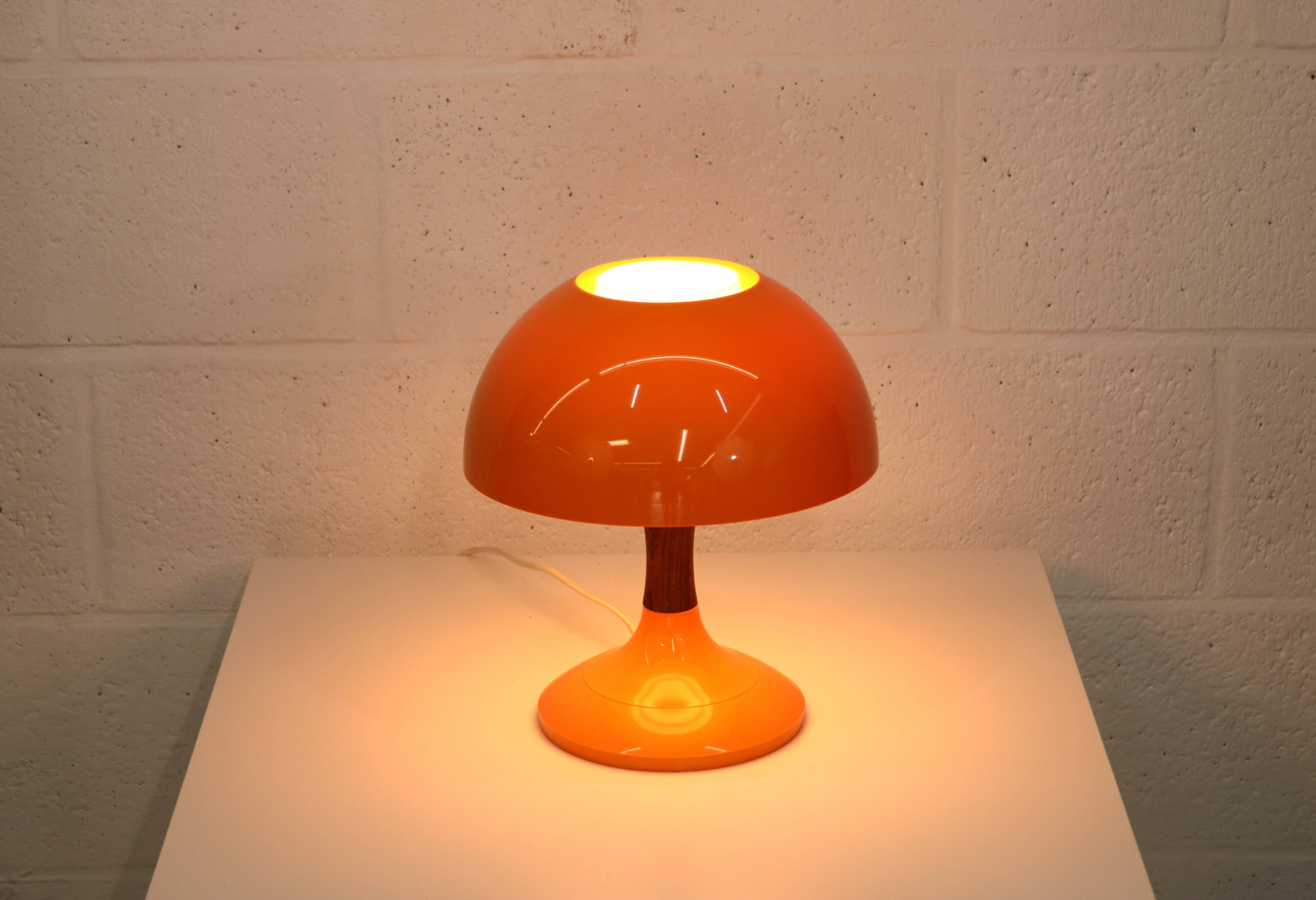 Space age table lamp by Bent Karlby for Ask Belysning, Denmark 70s