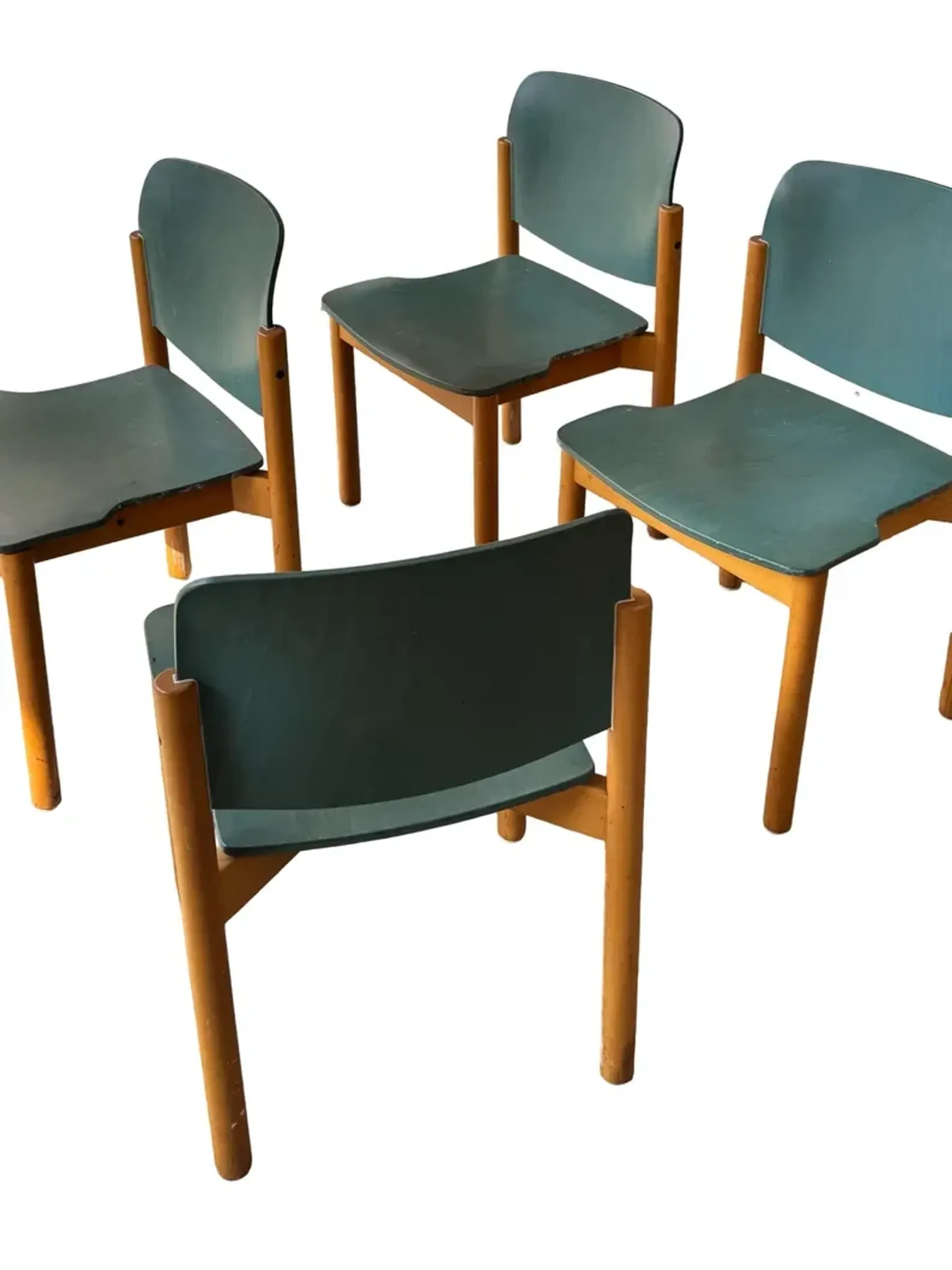 Mid-Century Stackable Dining Chairs by Kusch + Co