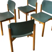 Mid-Century Stackable Dining Chairs by Kusch + Co