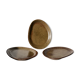 Trio of stoneware plates