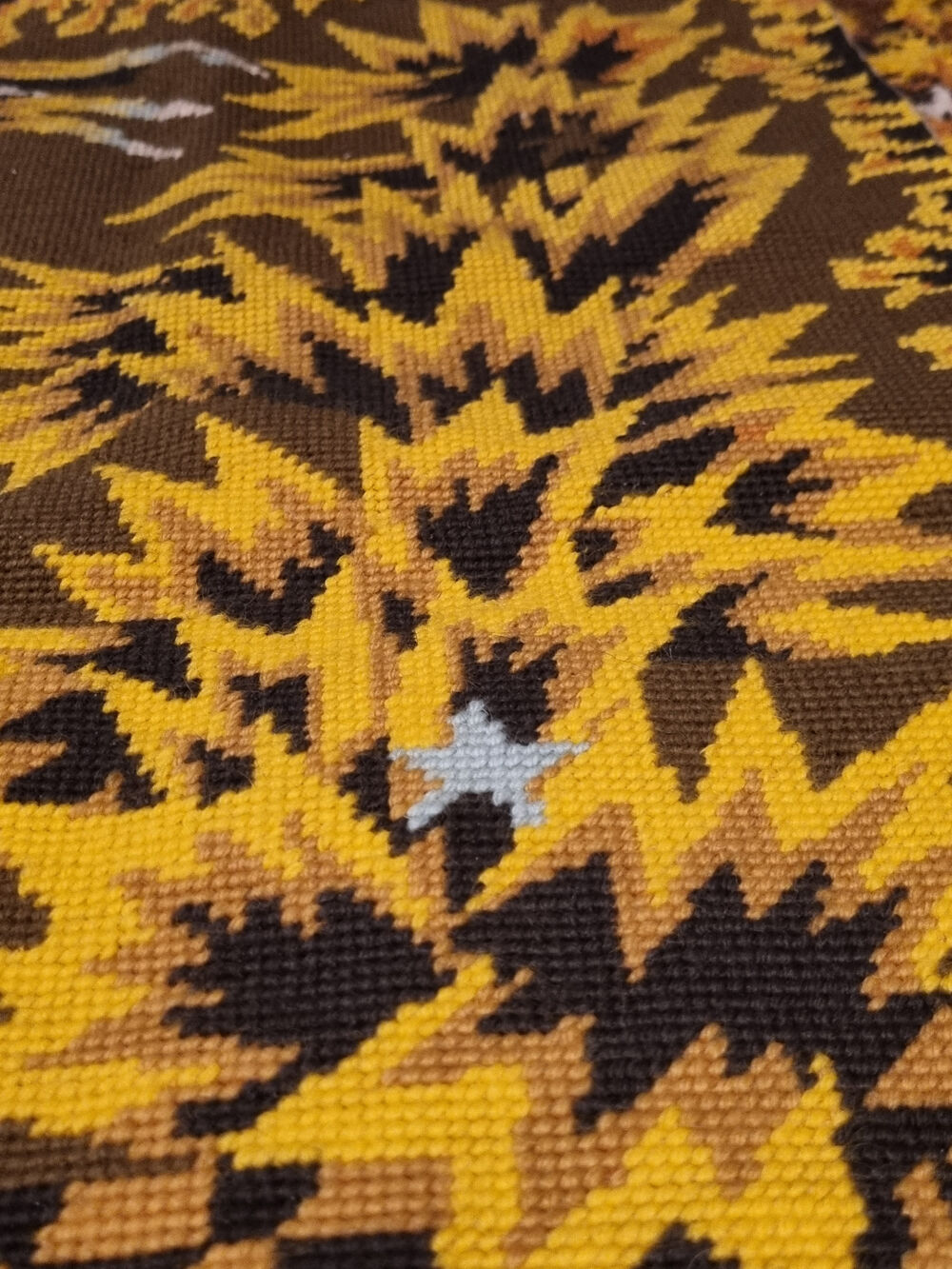 Tapestry "La nuit", by Alain Cornic, vintage, 60s