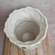 Large vintage Portuguese vase FG Trompe-l'œil vase with raised ivy decoration